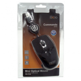 MOUSE ÓPTICAL USB - MO-C233B PRETO RETRÁTIL PIXXO